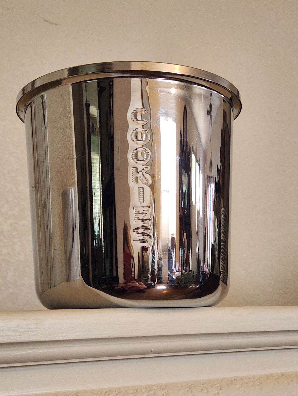 Eveready Classic Chrome Cookie Jar VINTAGE